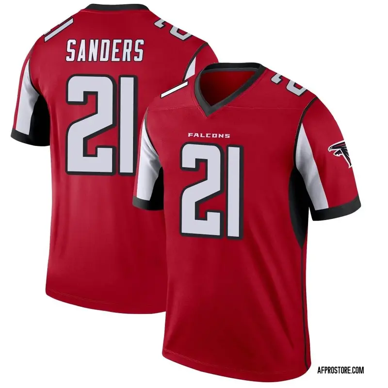 Men's Deion Sanders Atlanta Falcons Jersey - Red Legend
