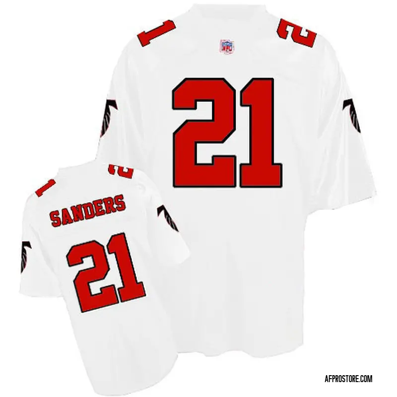 deion sanders red falcons jersey