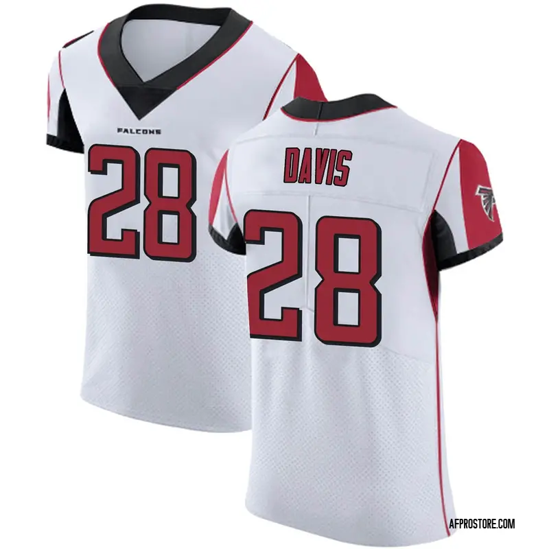 Men's Mike Davis Atlanta Falcons Jersey - White Elite