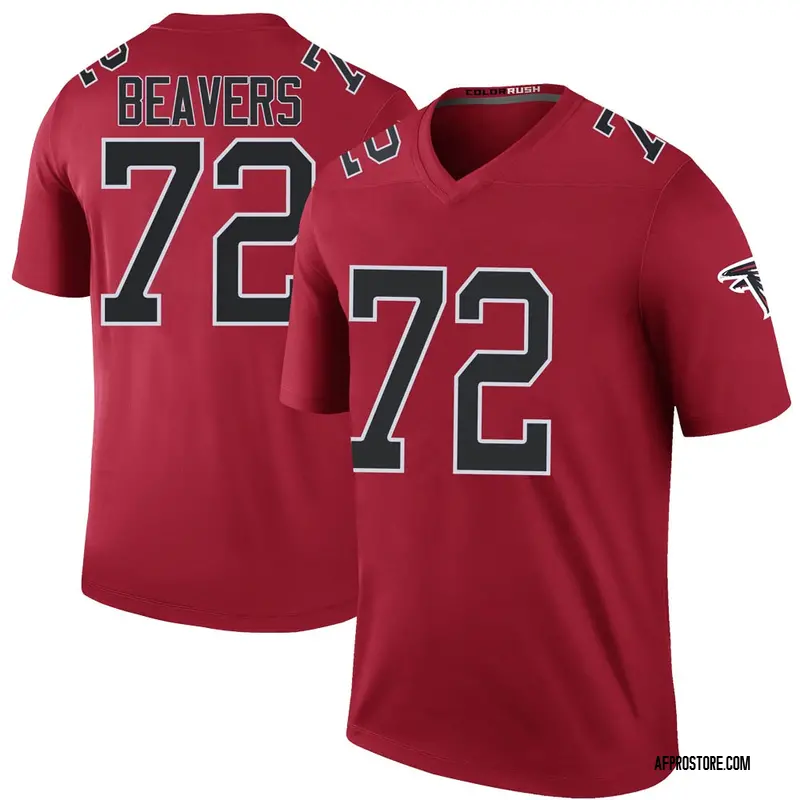 Men's Willie Beavers Atlanta Falcons Color Rush Jersey - Red Legend
