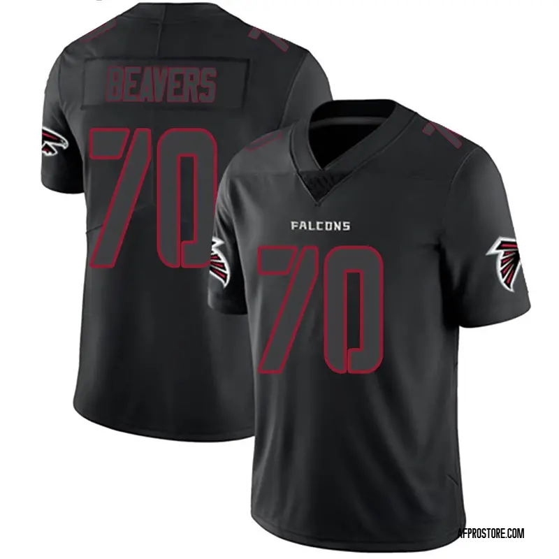Men's Willie Beavers Atlanta Falcons Jersey - Black Impact Limited