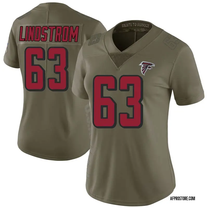 Atlanta Falcons #63 Chris Lindstrom Draft Game Jersey - White
